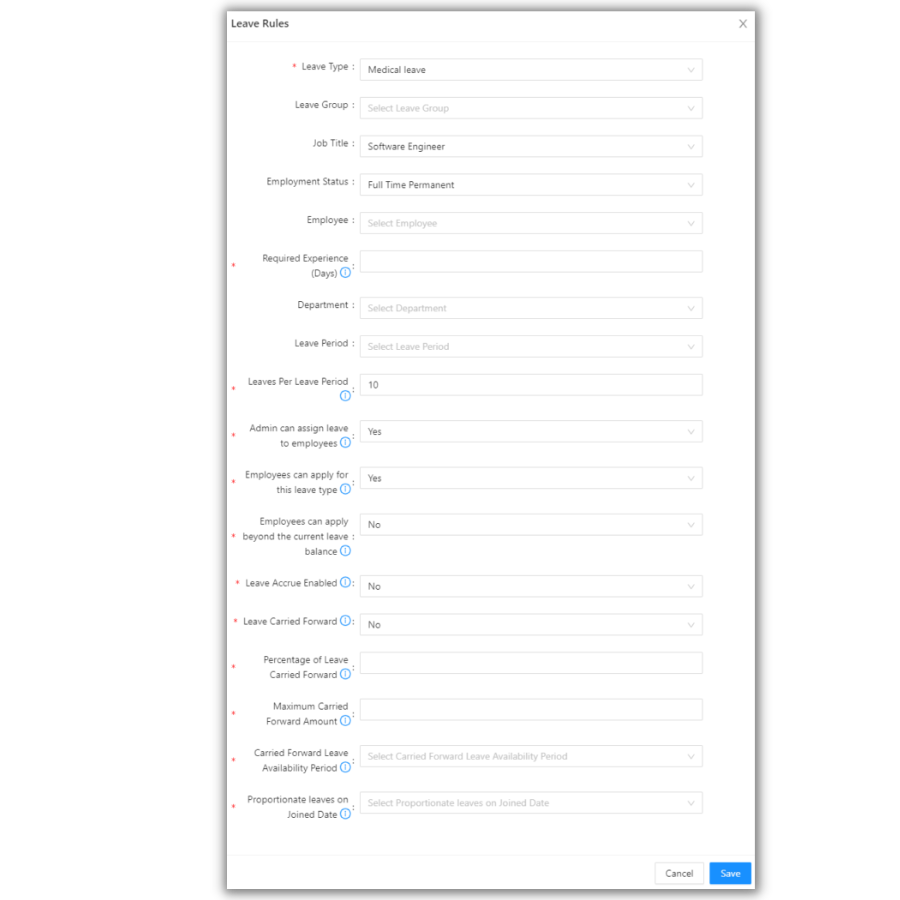 Combined Criteria Rule