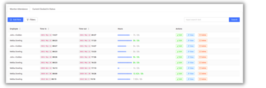 Monitoring Attendance