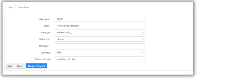 Modifying User Levels