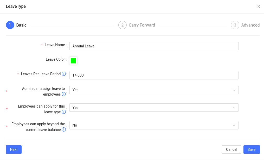 Singapore Annual Leave