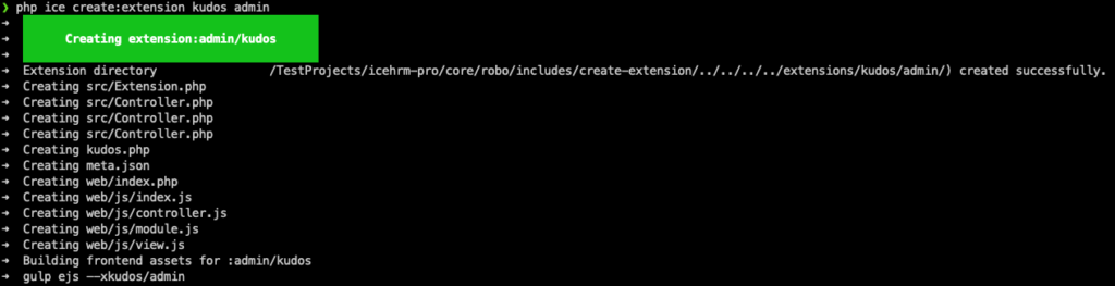 Create Extension Command