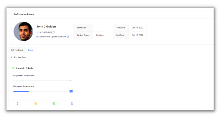 Goal Progress Tracking