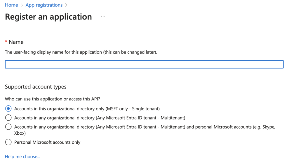Azure App Registration