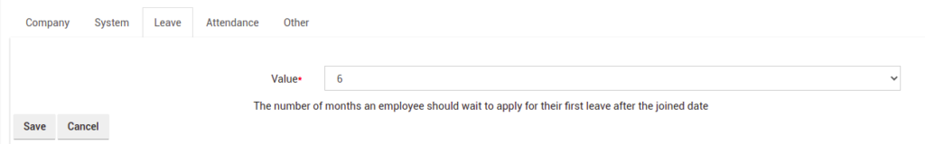 Lock Period Global Setting