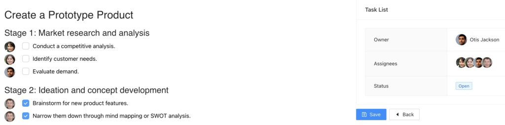 Task List Employee View