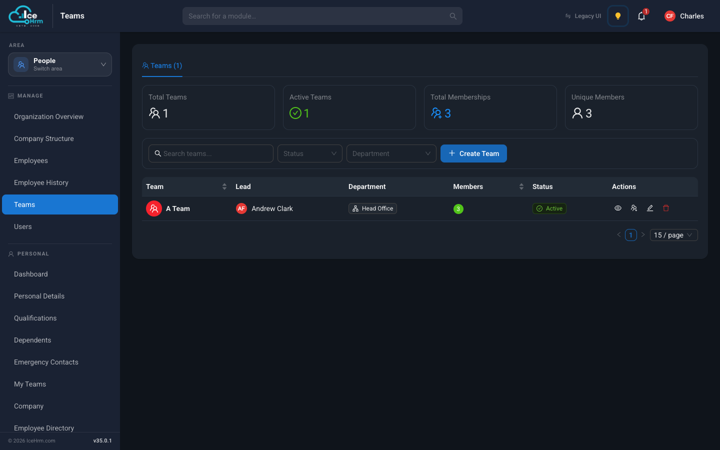 Teams module