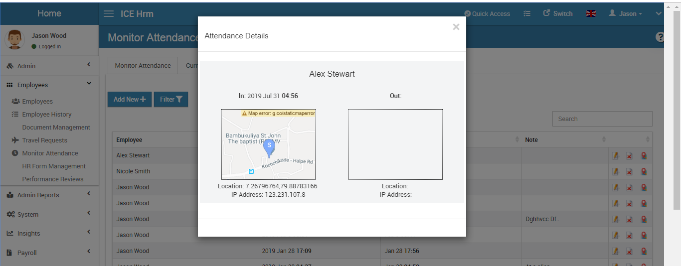 Attendance Tracking Icehrm