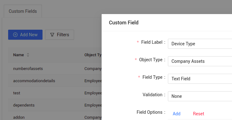 Add custom fields to store more information