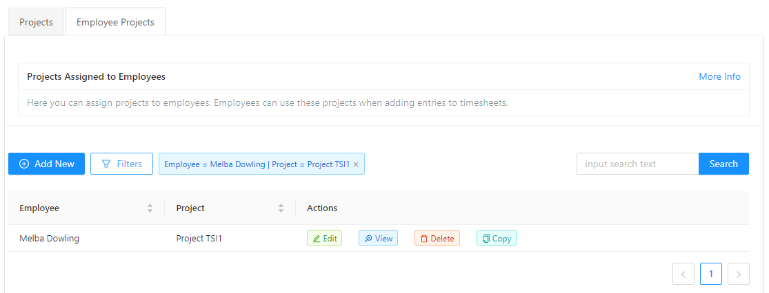 How to assign a project to an employee in IceHrm - IceHrm