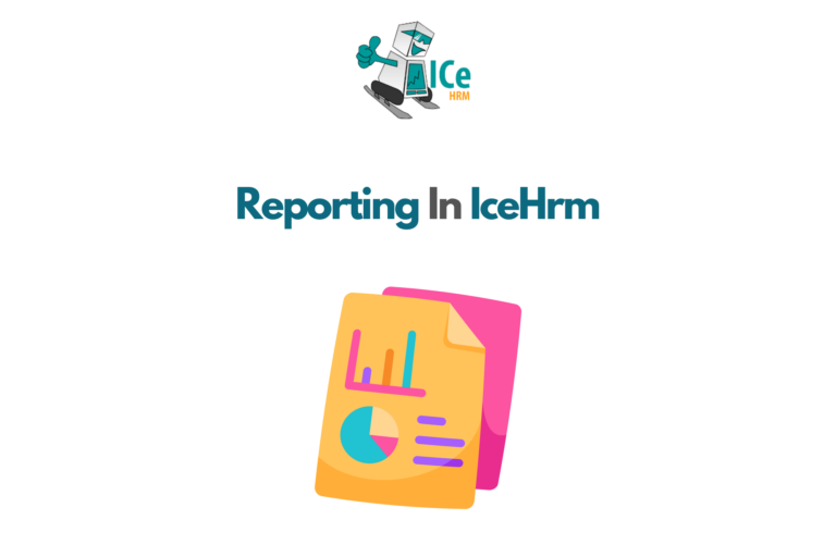 Different Types of Reports in IceHrm