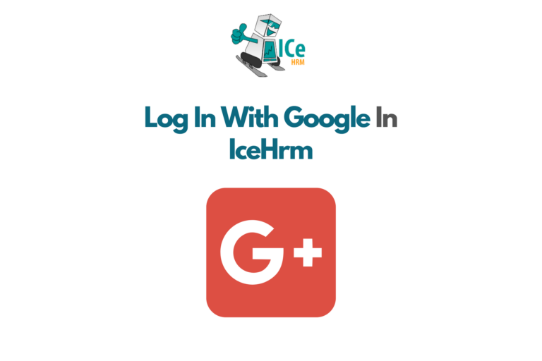 Log In With Google in IceHrm