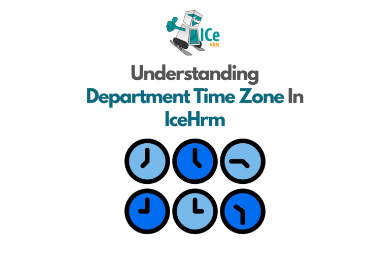 Department Time Zone in IceHrm