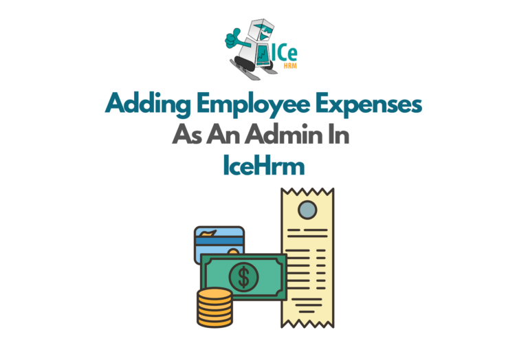 Adding Employee Expenses As An Admin in IceHrm